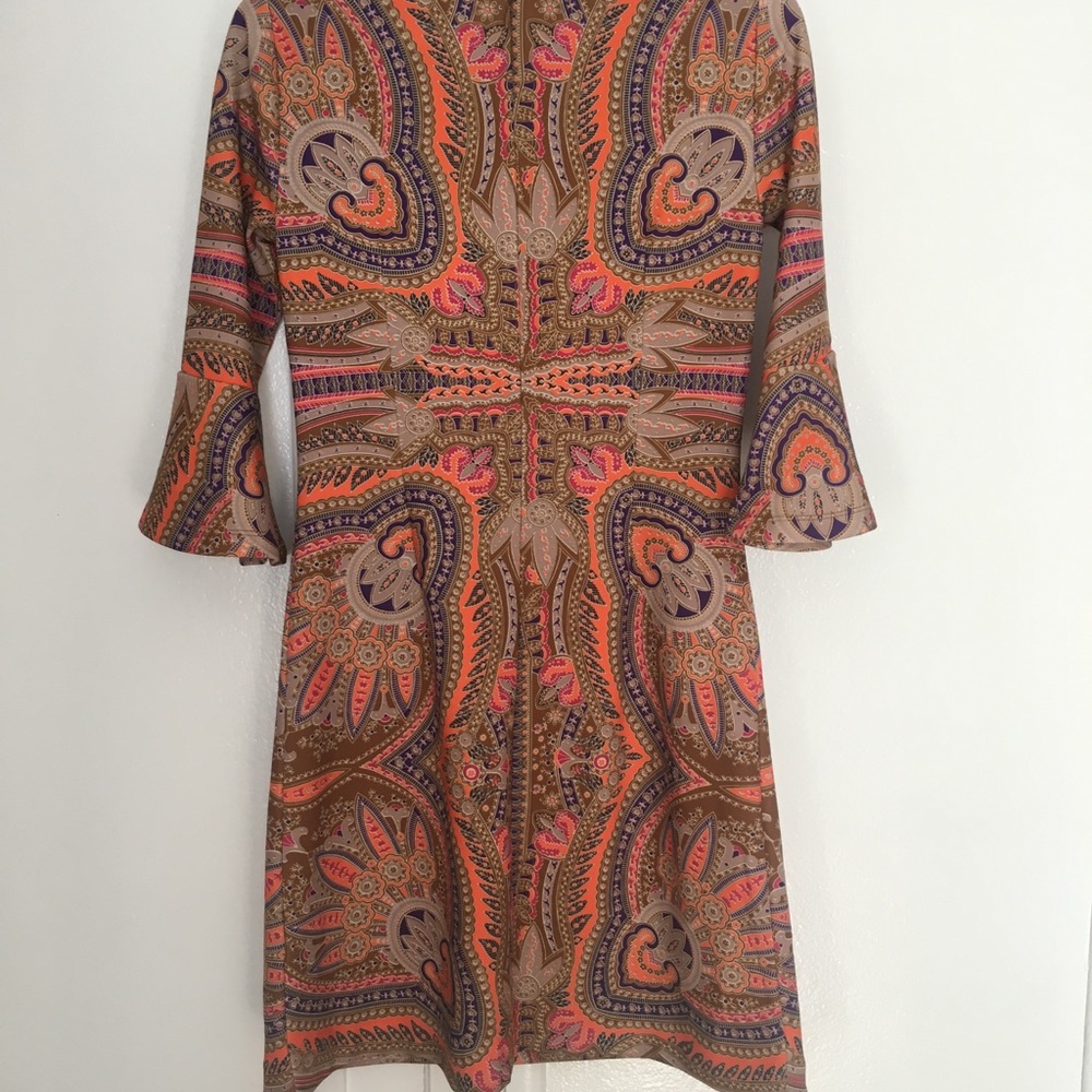 Bell Sleeve Fit and Flare Dress